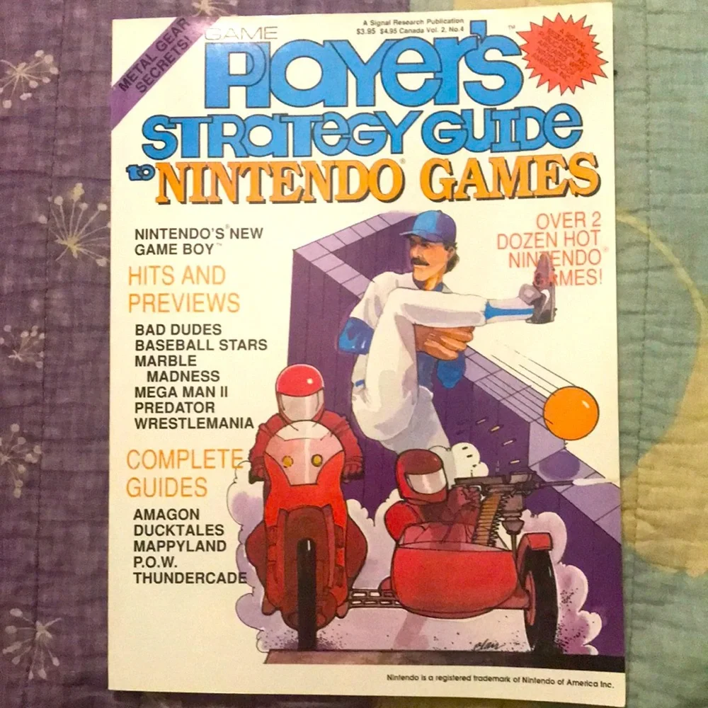 Vintage 1989 Game Player’s Strategy Guide to Nintendo Games : Vol. 2, No. 4